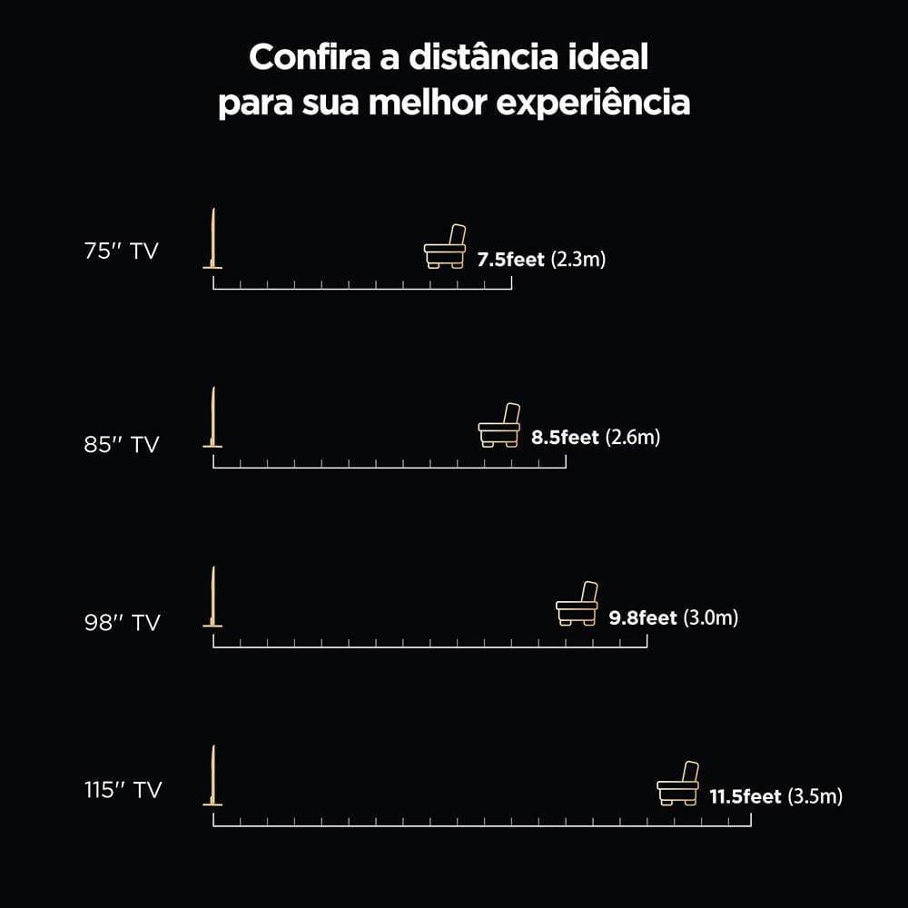 Smart TV 50" QLED 4K TCL 50C655 com Processador AIPQ, Google TV, HDR10+, Wi-Fi Dual Band, Bluetooth Integrado, Google Assistente, Dolby Vision e Atmos - 8