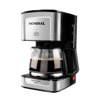 Cafeteira Elétrica Mondial Dolce Arome Vidro C-43-20X-SI 20 Xícaras 550W – Preto/Inox - 1