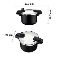 Panela de Pressão Tramontina 4,5 Litros Arizona Revestimento Antiaderente Starflon Max Preto - 5