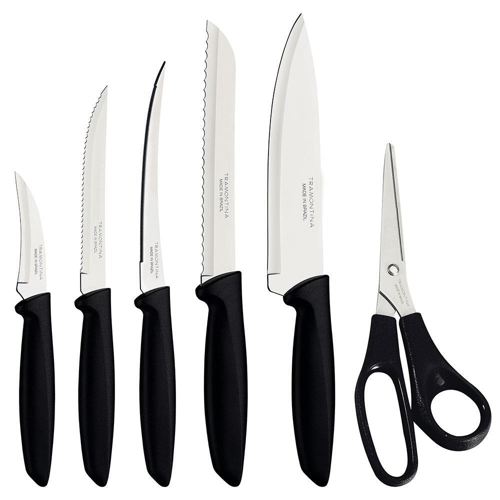 Conjunto de Facas Tramontina Plenus com Tesoura - 6 Peças - 1