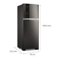 Geladeira Brastemp Duplex BRM55FE Frost Free com Painel Click Black e Turbo Freezer 463L – Black Inox - 9