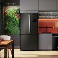 Geladeira Brastemp BRO85AE Frost Free French Door com Tecnologia Inverter e Painel Touch 554 Litros - Black Inox - 8