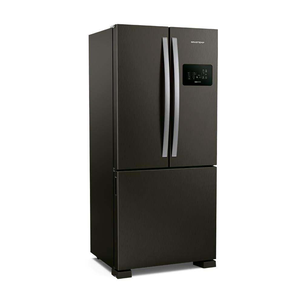 Geladeira Brastemp BRO85AE Frost Free French Door com Tecnologia Inverter e Painel Touch 554 Litros - Black Inox - 1