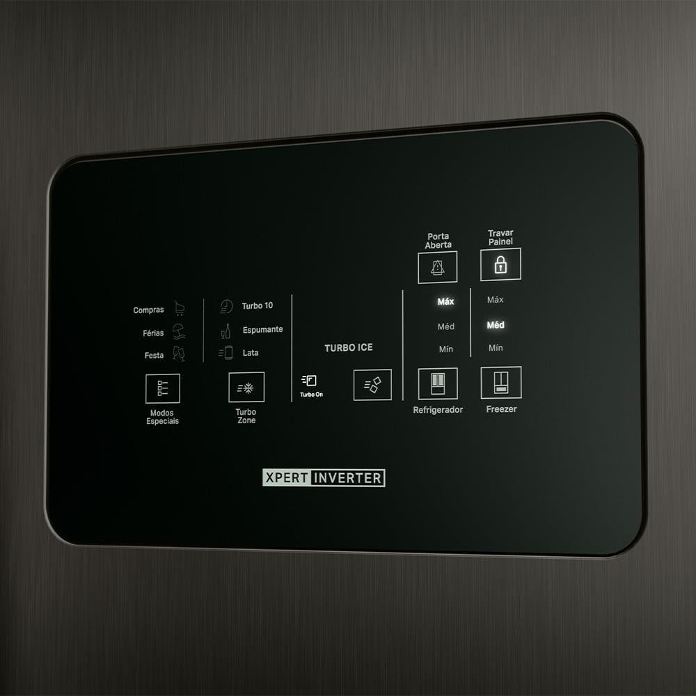 Geladeira Brastemp BRO85AE Frost Free French Door com Tecnologia Inverter e Painel Touch 554 Litros - Black Inox - 7