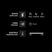 Geladeira Brastemp Duplex BRM55FK Frost Free com Painel Click Black e Turbo Freezer 463L – Inox - 5