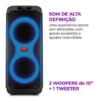Caixa de Som Partybox AIWA PB-04 BT com Bluetooth, Entrada USB e Iluminação RGB - 260W - 3