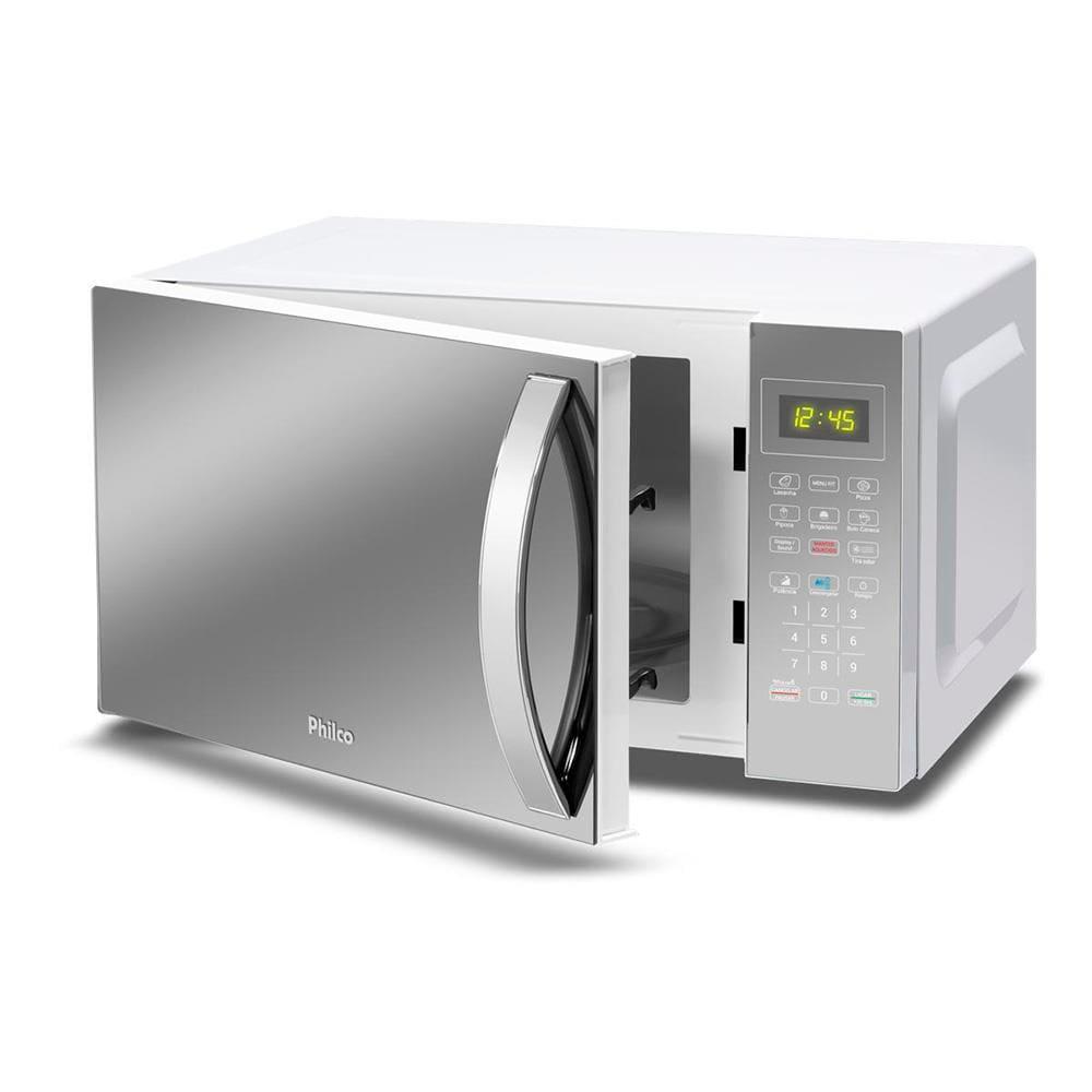 Micro-ondas Philco PMO38E 1400W com Função Manter Aquecido e Tirar Odor – Branco Espelhado - 3