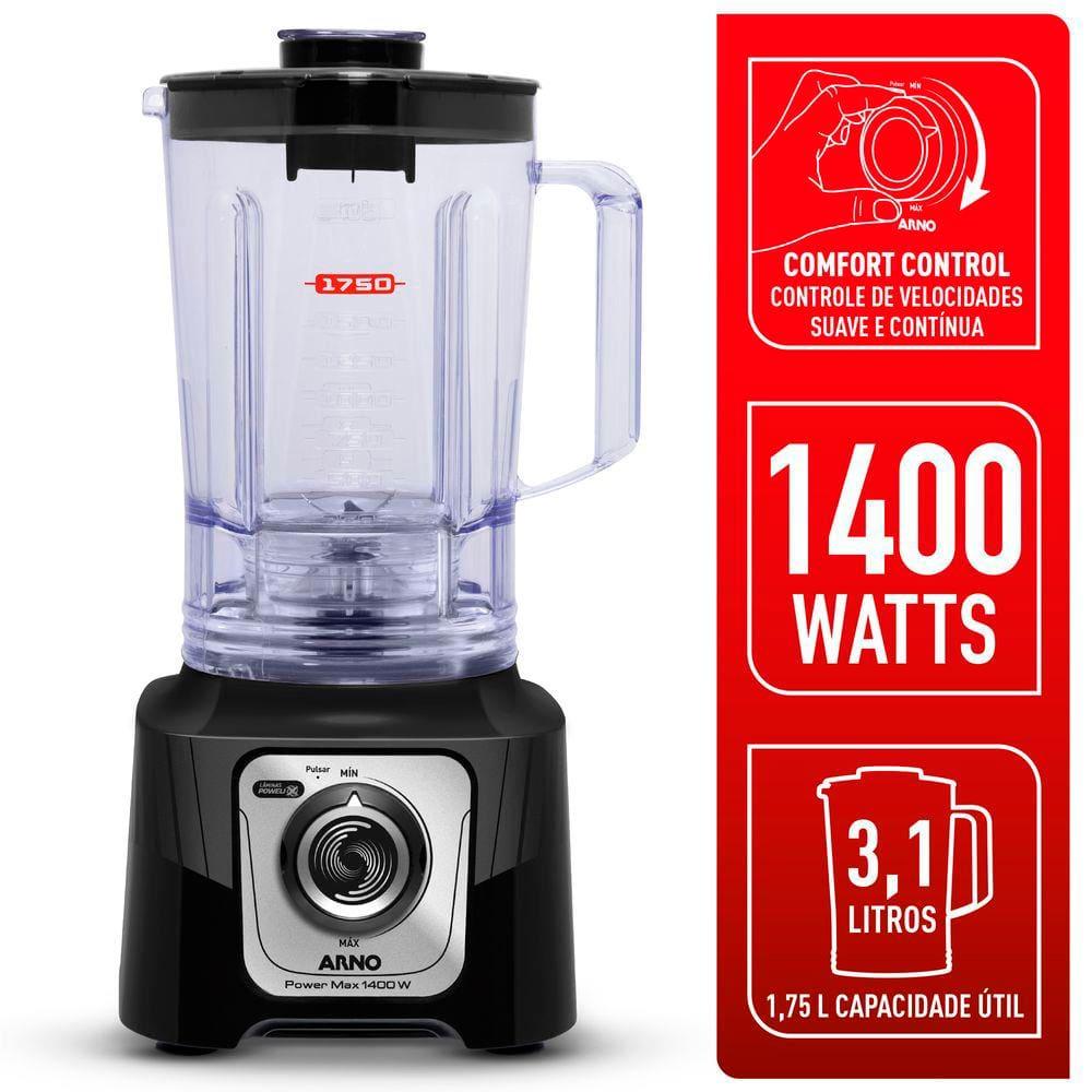 Liquidificador Arno Power Max LN65 Comfort Control 15 Velocidades 1400W - Preto - 2