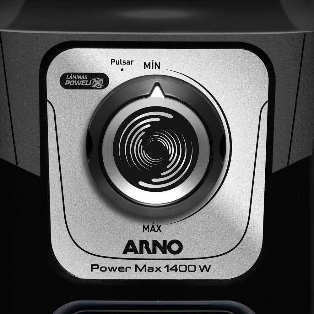 Liquidificador Arno Power Max LN65 Comfort Control 15 Velocidades 1400W - Preto - 4