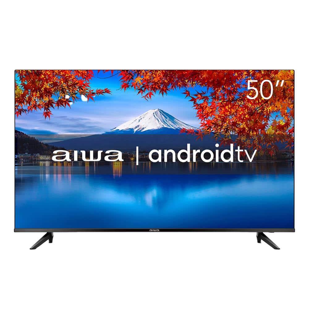 Smart TV 50" 4K Full HD AIWA 50BL02A com Android TV, Dolby Áudio, HDR10+, Wi-fi, Bluetooth, Comando de Voz, Blue Protect e Borda Ultrafina - 1