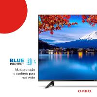 Smart TV 50" 4K Full HD AIWA 50BL02A com Android TV, Dolby Áudio, HDR10+, Wi-fi, Bluetooth, Comando de Voz, Blue Protect e Borda Ultrafina