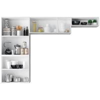Cozinha Compacta Itatiaia Rose com 7 Portas e 6 Prateleiras - 245cm de largura - 2