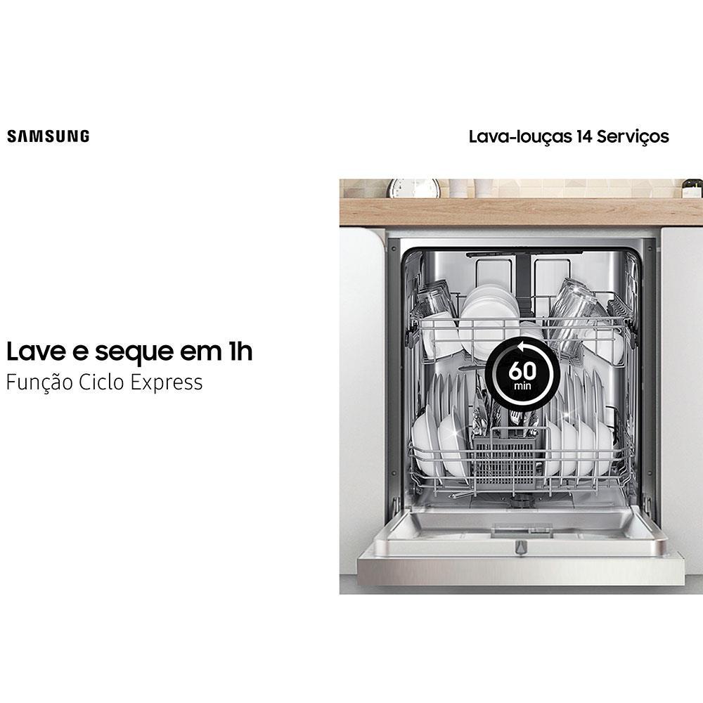 Lava-Louças Samsung DW60C7050FG/AZ 14 Serviços com Display de LED 110V – Black Inox - 7