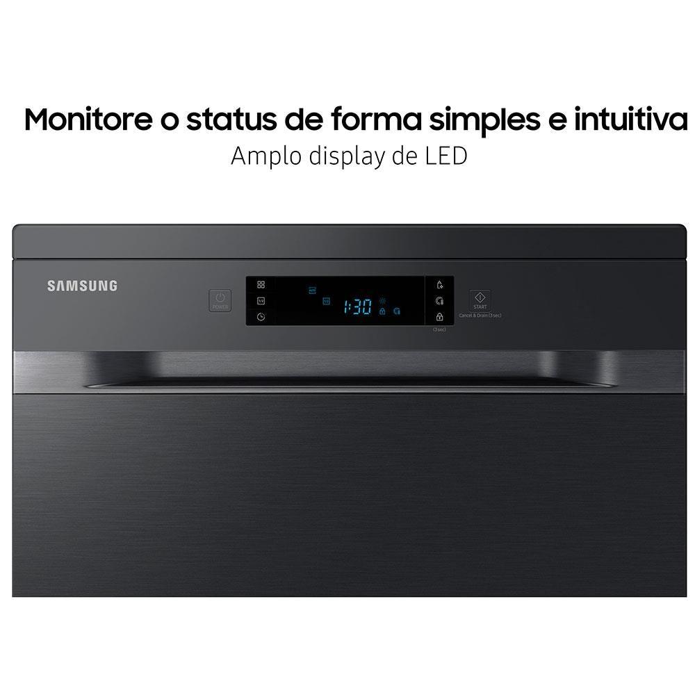 Lava-Louças Samsung DW60C7050FG/AZ 14 Serviços com Display de LED 110V – Black Inox - 8