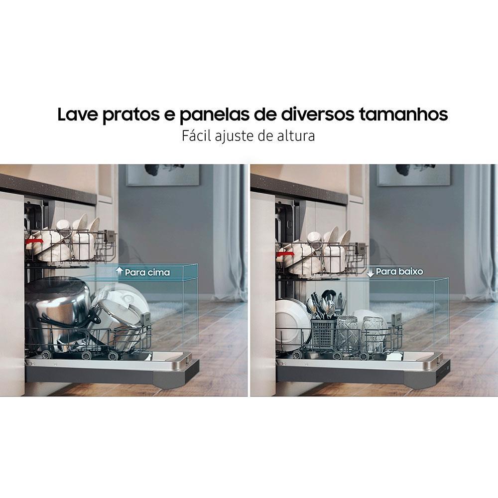 Lava-Louças Samsung DW60C7050FG/AZ 14 Serviços com Display de LED 110V – Black Inox - 9