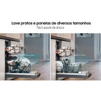 Lava-Louças Samsung DW60C7050FG/AZ 14 Serviços com Display de LED 110V – Black Inox - 9