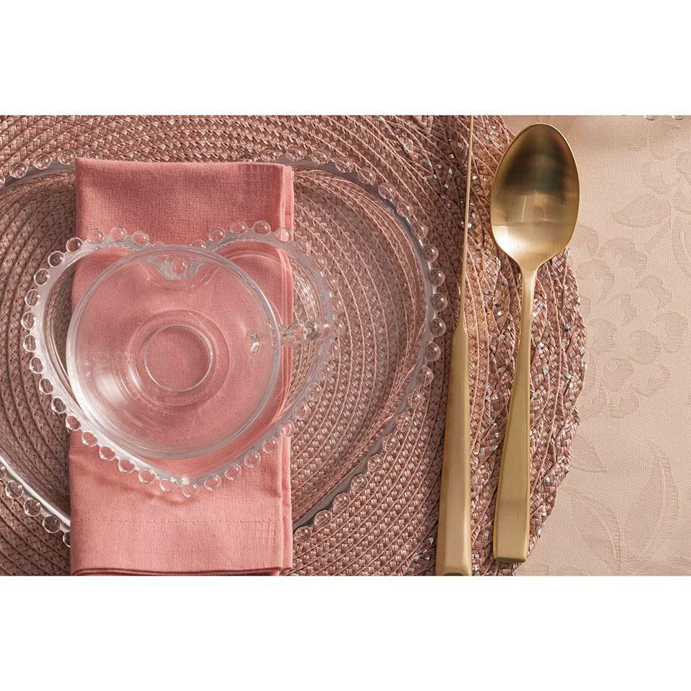 Conjunto com 4 Xícaras e Pires para Chá Wolff Pearl Coração em Cristal - 180 ml - 9