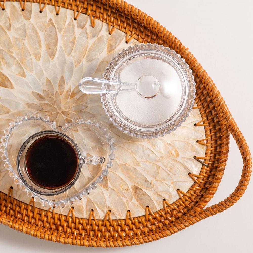 Conjunto com 4 Xícaras e Pires para Chá Wolff Pearl em Cristal - 180 ml - 7