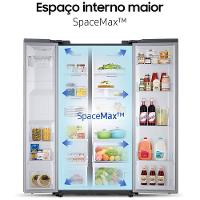 Geladeira Samsung Side By Side Digital Inverter RS60T5200S9 Frost Free com All Around Cooling e Spacemax Inox Look – 602 L - 3