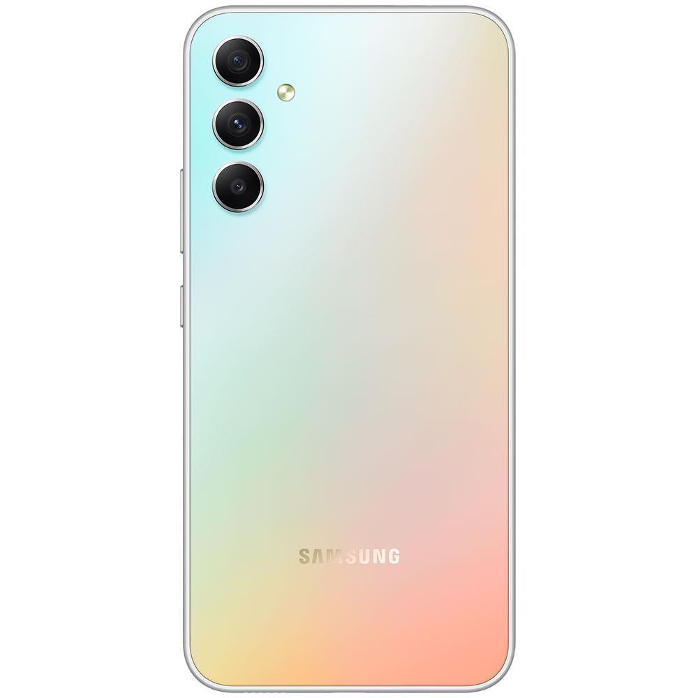 Smartphone Samsung Galaxy A34 5G Prata 128GB, 6GB, Processador Octa-Core, Câmera Tripla Traseira, Selfie de 13MP, Tela Infinita de 6.6" 120Hz - 5
