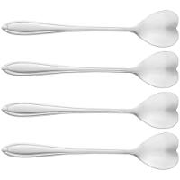 Conjunto de Colheres para Chá Wolff Heart em Aço Inox Prata - 4 Peças - 1