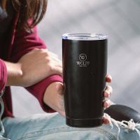 Copo Térmico Wolff 28900 com Tampa e Parede Dupla Preto - 600 ml - 9