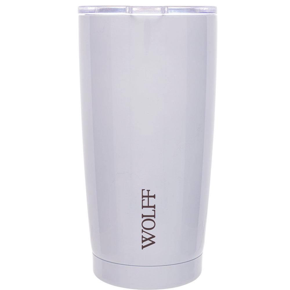 Copo Térmico Wolff 28901 com Tampa e Parede Dupla Branco - 600 ml - 3