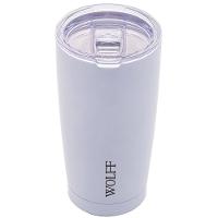 Copo Térmico Wolff 28901 com Tampa e Parede Dupla Branco - 600 ml - 1