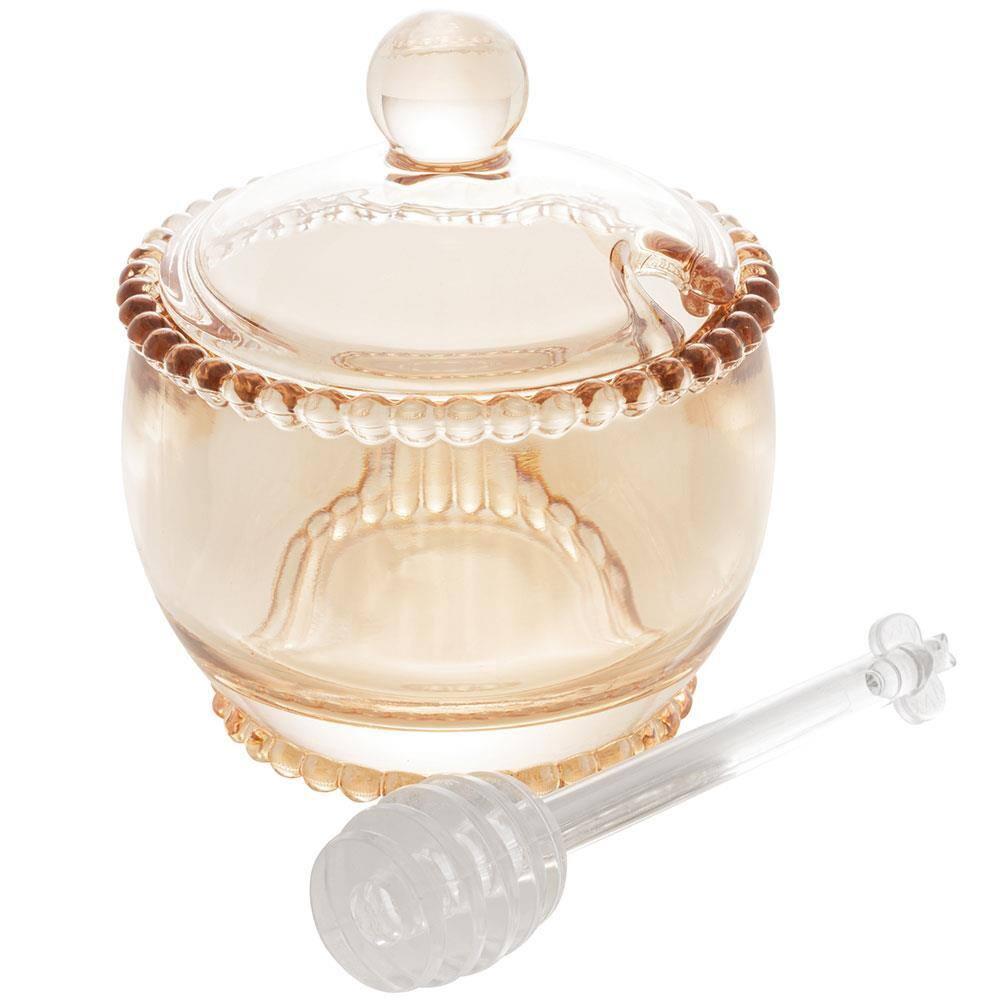 Meleira com Dosador Wolff Pearl em Cristal Âmbar - 11,5 x 10,5 cm - 2