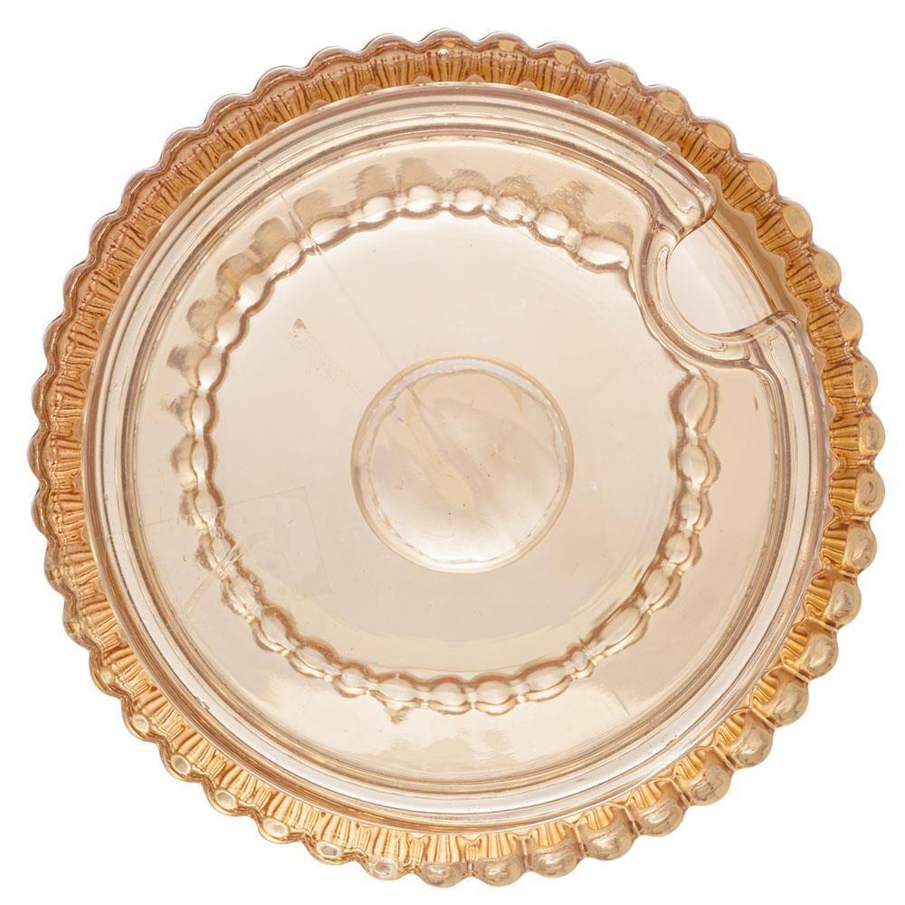 Meleira com Dosador Wolff Pearl em Cristal Âmbar - 11,5 x 10,5 cm - 5