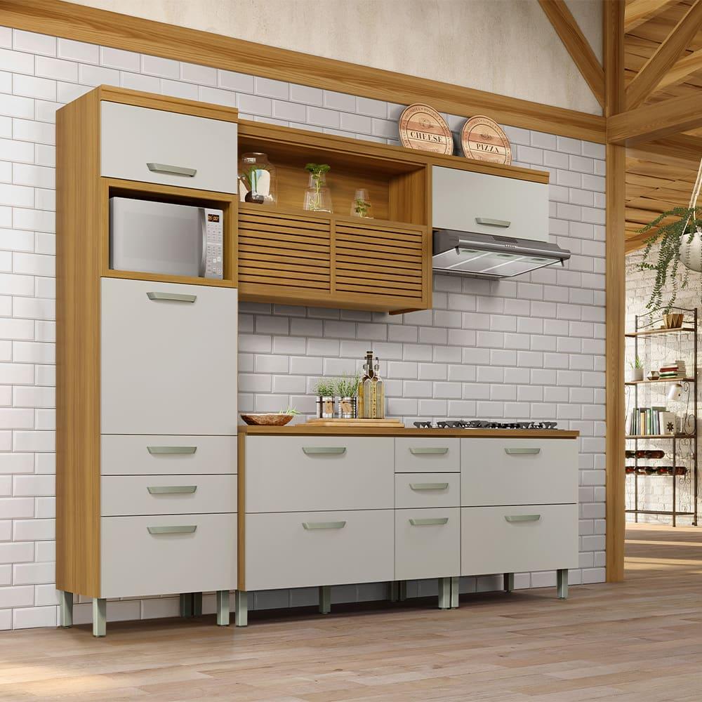 Paneleiro Nesher Princesa 2 Portas, 3 Gavetas e Prateleiras – 64cm - 8