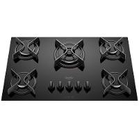 Cooktop a Gás 5 Bocas Dako Supreme com Queimador Tripla Chama Preto - 1