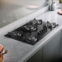 Cooktop a Gás 5 Bocas Dako Supreme com Queimador Tripla Chama Preto