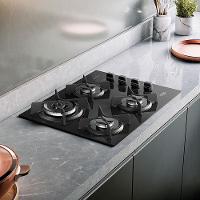 Cooktop a Gás 4 Bocas Dako Supreme com Queimador Tripla Chama Preto – Bivolt - 13