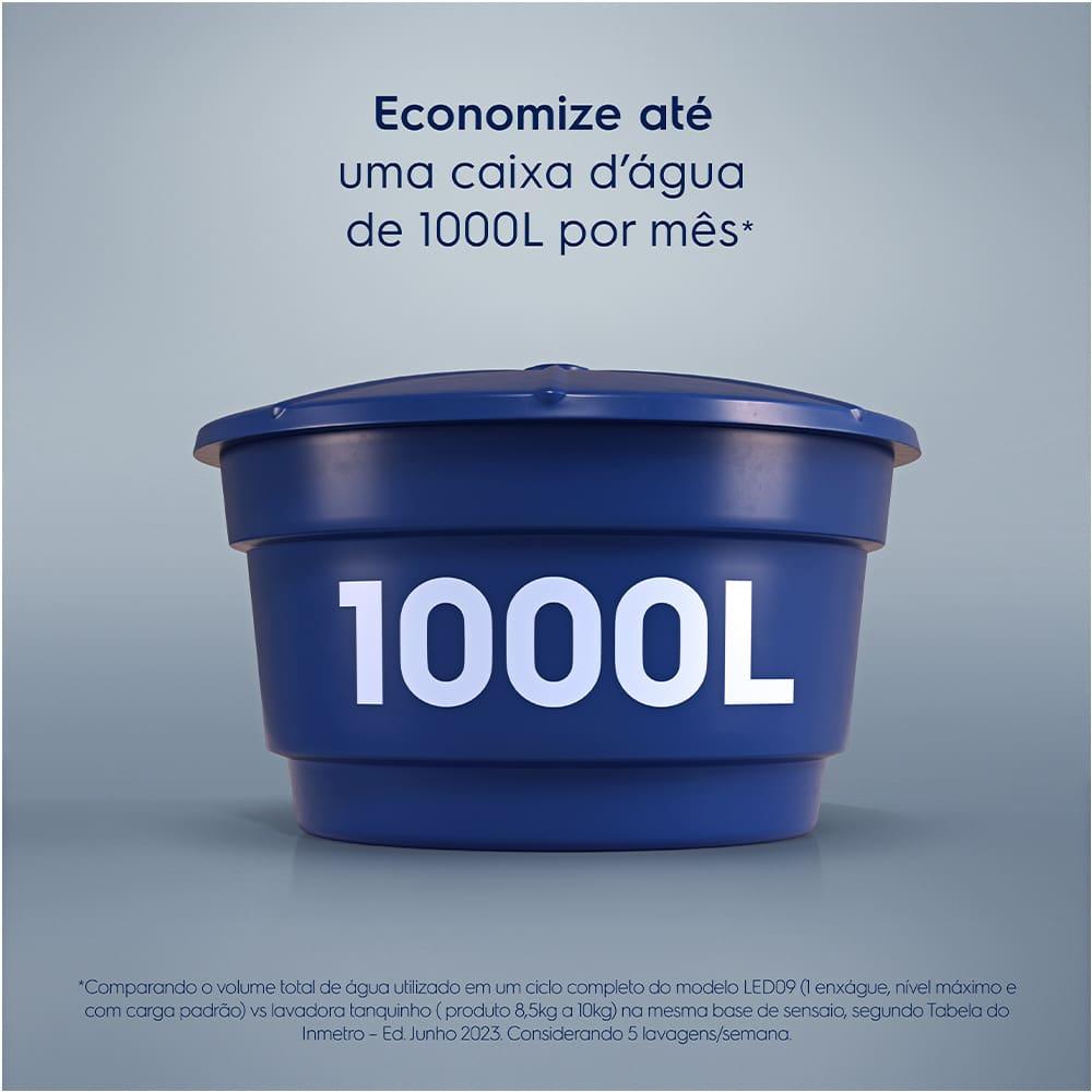 Máquina de Lavar 9kg Electrolux LED09 Efficient Care Turbo Centrifugação Branca - 7