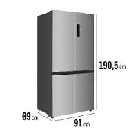 Geladeira TCL Multidoor C589CDN1 Frost Free, Twin Eco Inverter, Multi-zone, Painel Digital com 4 Portas Inox - 589L - 5
