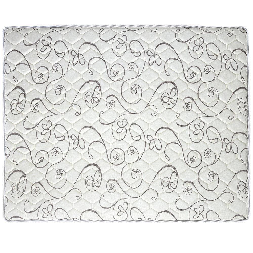 Cama Box Conjugada Casal Herval Roma Ortopédico Espuma D20 e Tecido Poliéster 53x138x188cm - Marrom/Bege/Branco - 6