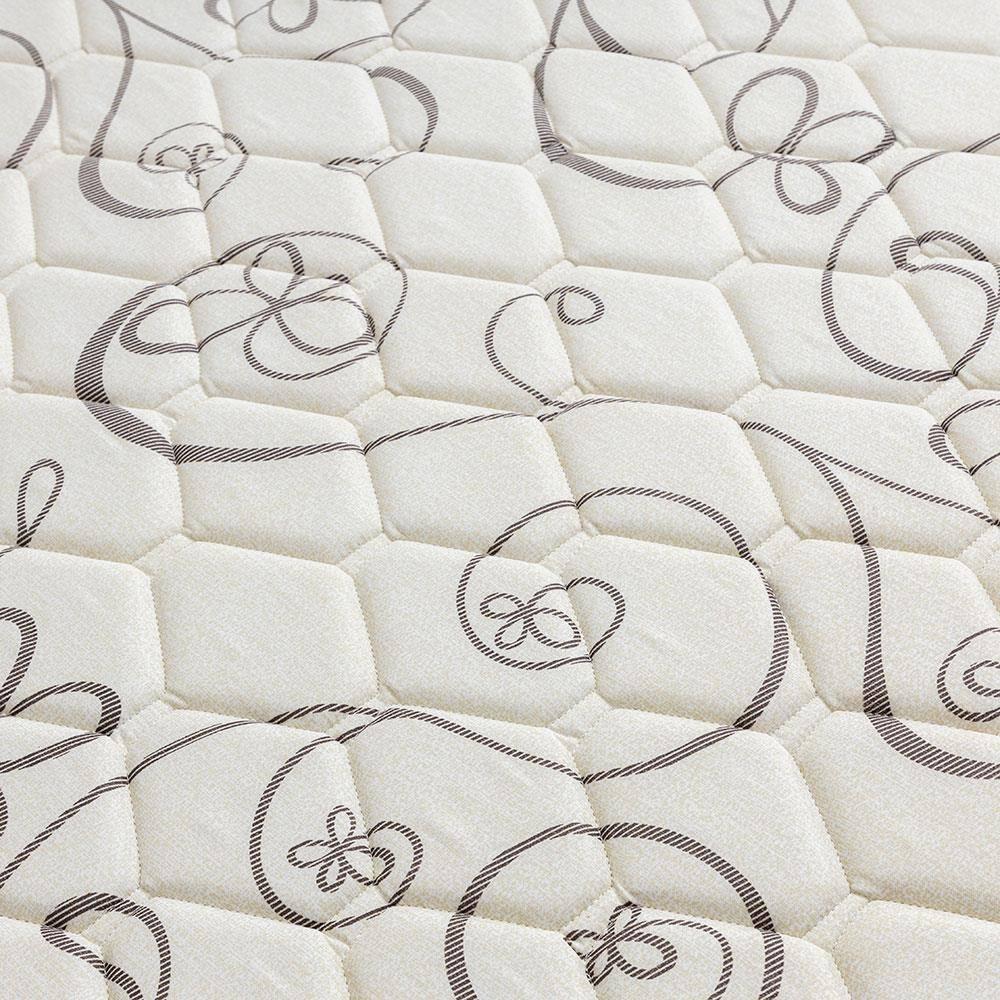 Cama Box Conjugada Casal Herval Roma Ortopédico Espuma D20 e Tecido Poliéster 53x138x188cm - Marrom/Bege/Branco - 8