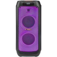 Caixa de Som Amplificada TRC X1500 com Bluetooth, Rádio FM, Função Karaokê e Iluminação de LED – 1500W
