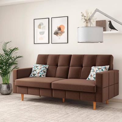 Sofá 2 Lugares Móveis Estrela Mojave com 180 cm de Largura e Revestido em Linho