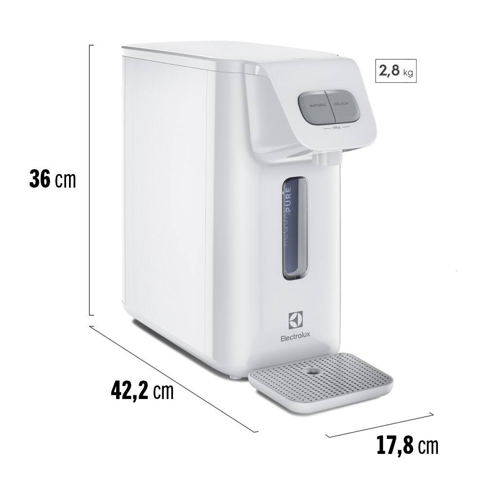 Purificador de Água Electrolux PE15B Efficient Eletrônico Água Fria, Natural e Gelada Bivolt Branco - 7