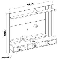 Painel Home Suspenso Colibri Juriti com 180 cm de Largura, Ideal para TV de Até 65” - 9