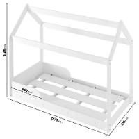 Cama Infantil Barreto Montessoriana Encanto com Tenda e Grade de Proteção - Branco - 3