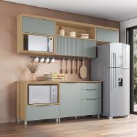 Cozinha Compacta Nesher Marquesa com 4 Portas, 4 Gavetas e 4 Prateleiras – 280cm de Largura - 1
