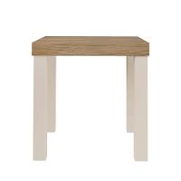 Mesa de Apoio Artely Up Quadrada - Carvalho e Off White - 3