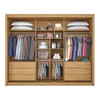 Guarda-Roupa Europa Grécia com espelho, 3 portas de correr, 6 gavetas e 12 prateleiras – 226 cm de largura - 3