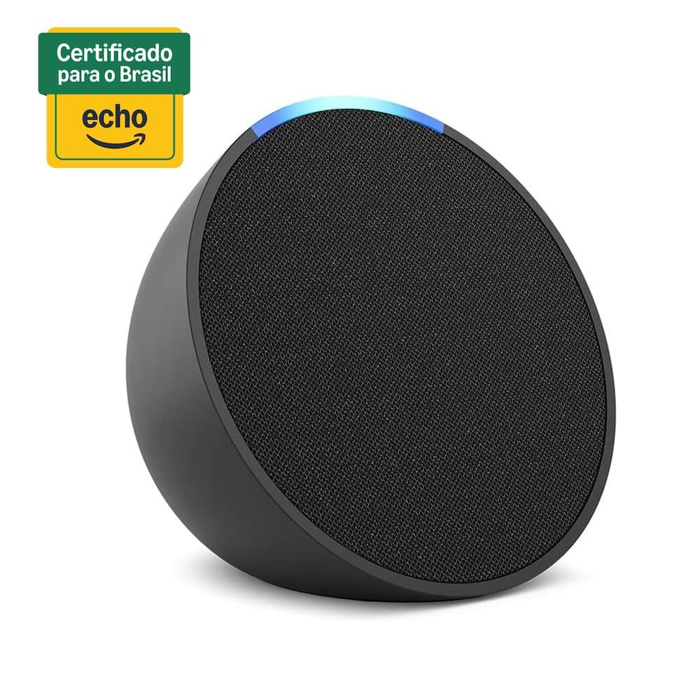 Smart Speaker Echo Pop Compacto com Som Envolvente e Alexa - Preto - 8