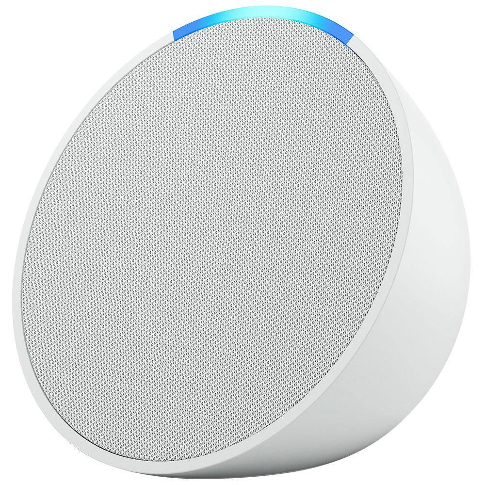 Smart Speaker Echo Pop Compacto com Som Envolvente e Alexa - Branco - 1