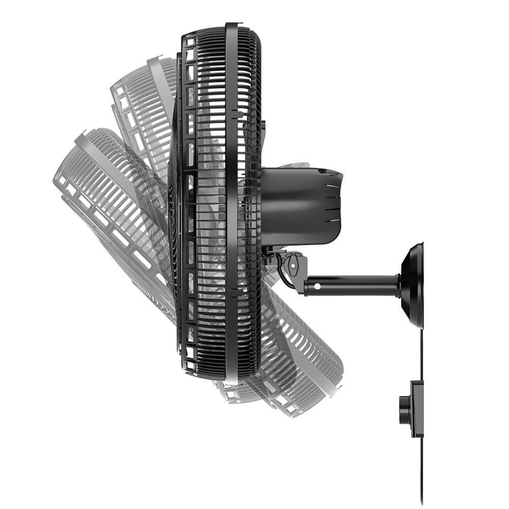 Ventilador de Parede Britânia BVT575 Maxx Force 47cm com 3 Velocidades, 6 Pás e 176W - Preto - 3