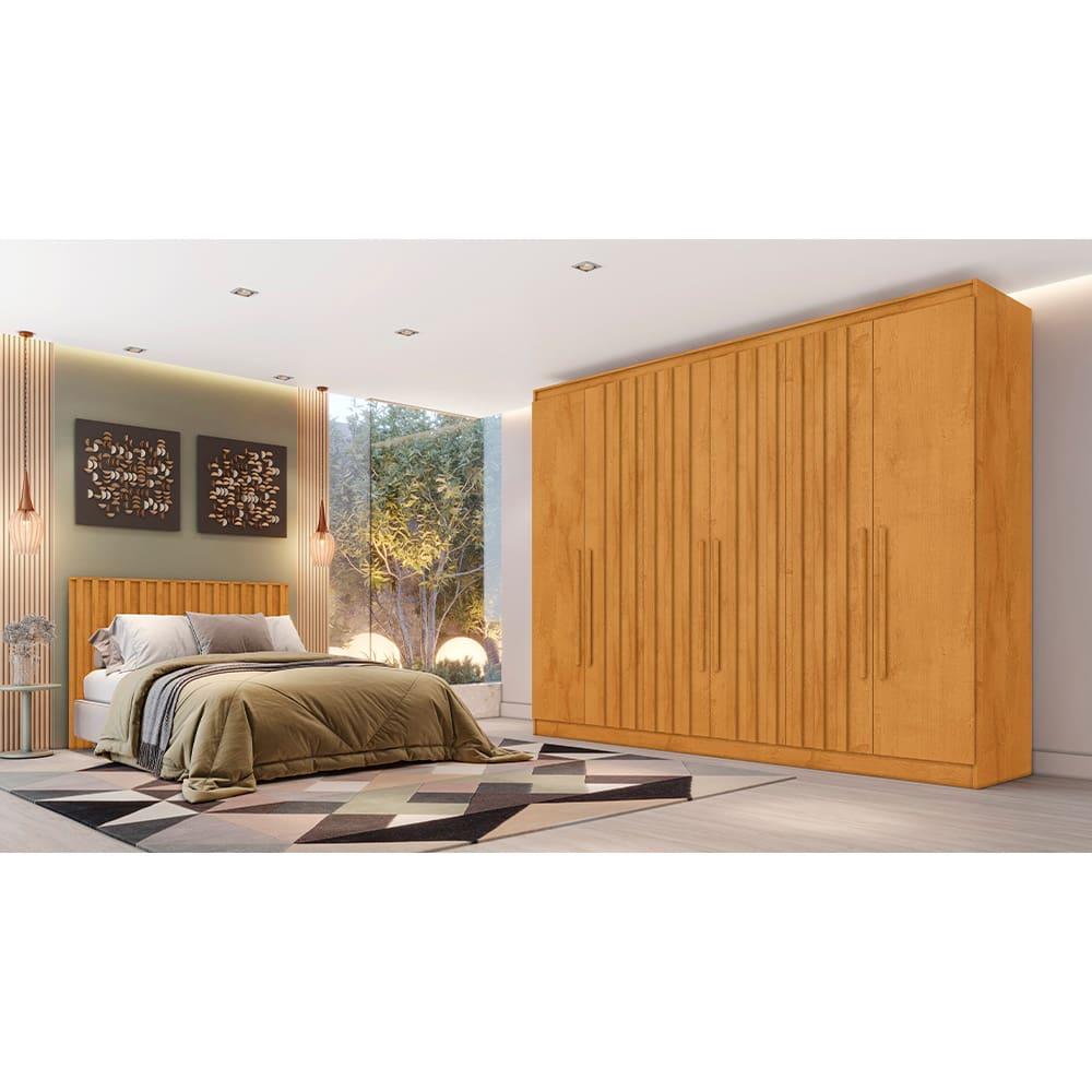 Guarda-Roupa Europa Mademarques Sicilia 6 Portas 4 Gavetas 15 prateleiras 210cm - 1